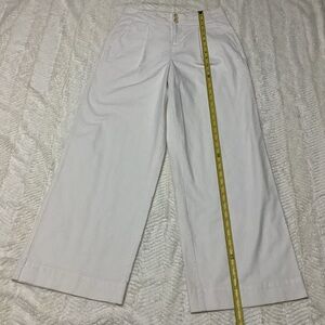 Women’s A New Day Stretch Elastizado White Sz 4 Cotton Blend Wide Leg Pants